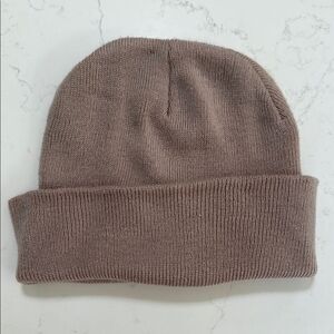 BRONER Classic dusty rose Knit Beanie.  One size.